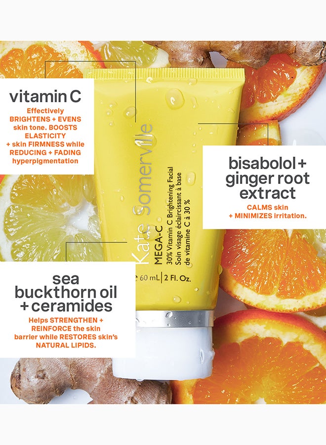 Kate Somerville Mega C 30% Vitamin C Serum – Brightening & Anti-Aging Facial Treatment - Image 4